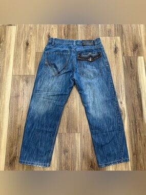 Vintage Y2K SouthPole Premium Edition Embroidered Detail Denim Jeans, Size 38